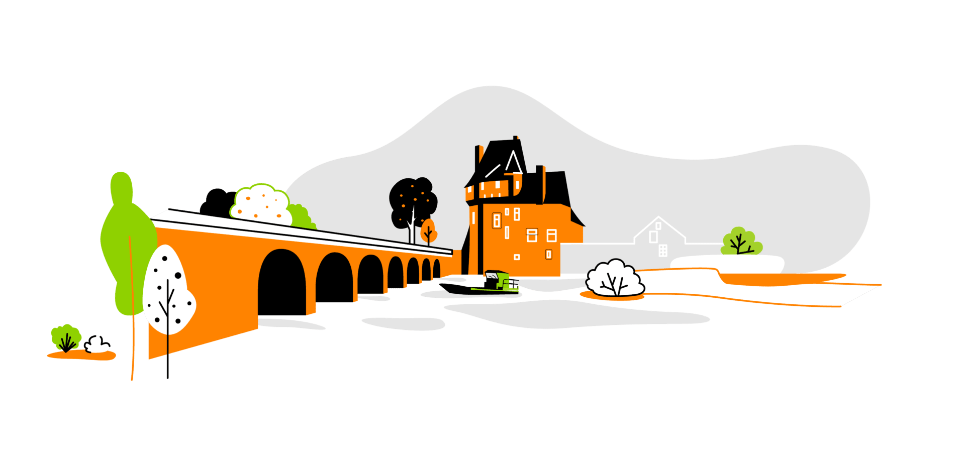 Illustration réalisée pour le projet de territoire intelligent d'Angers Loire Métropole