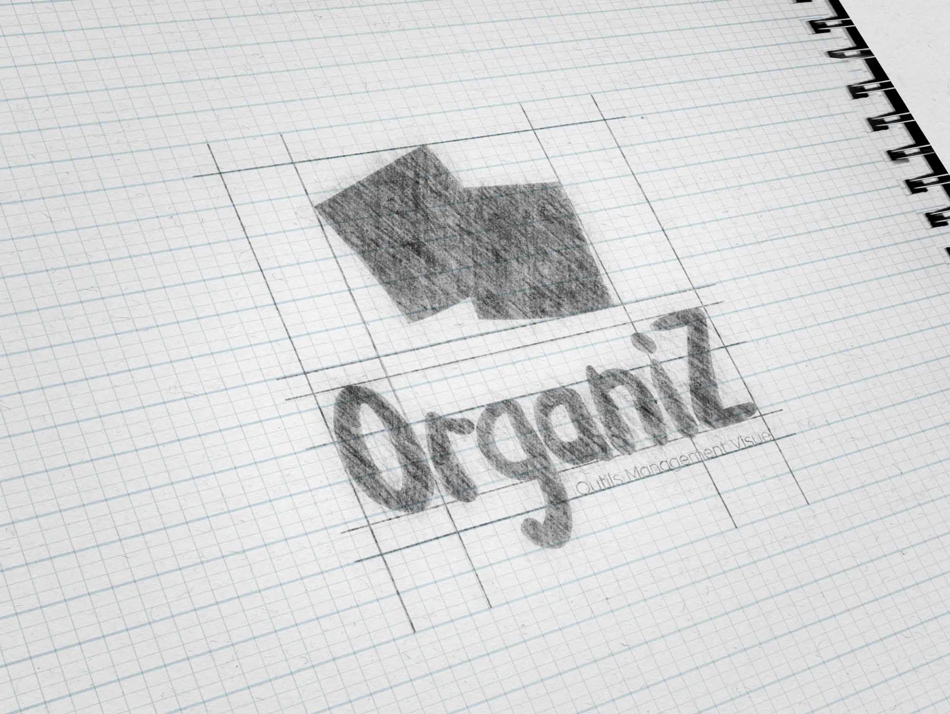 Croquis logo OrganiZ fait par RouleMarcel