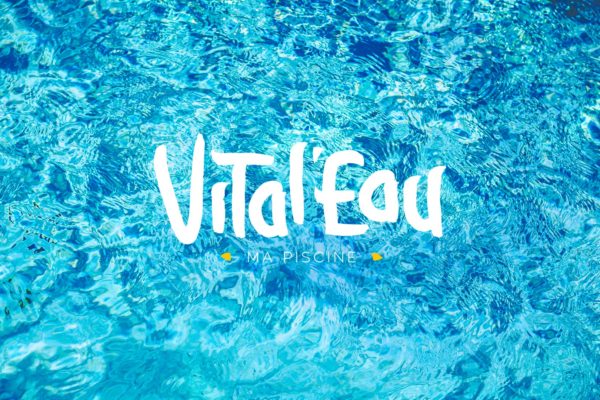 Projet Vital'Eau Logo en défonce sur une image