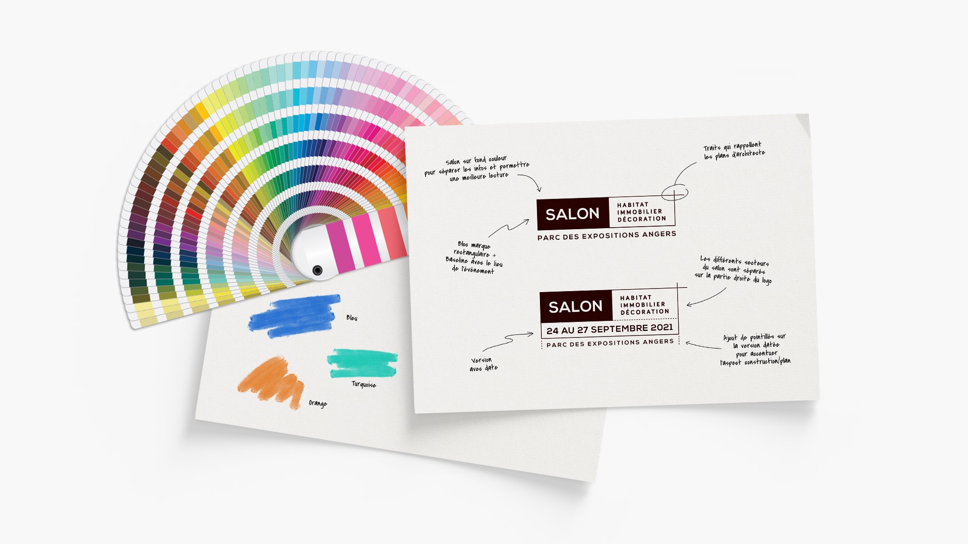 Nouveau bloc marque avec explications, nuancier et couleurs choisies