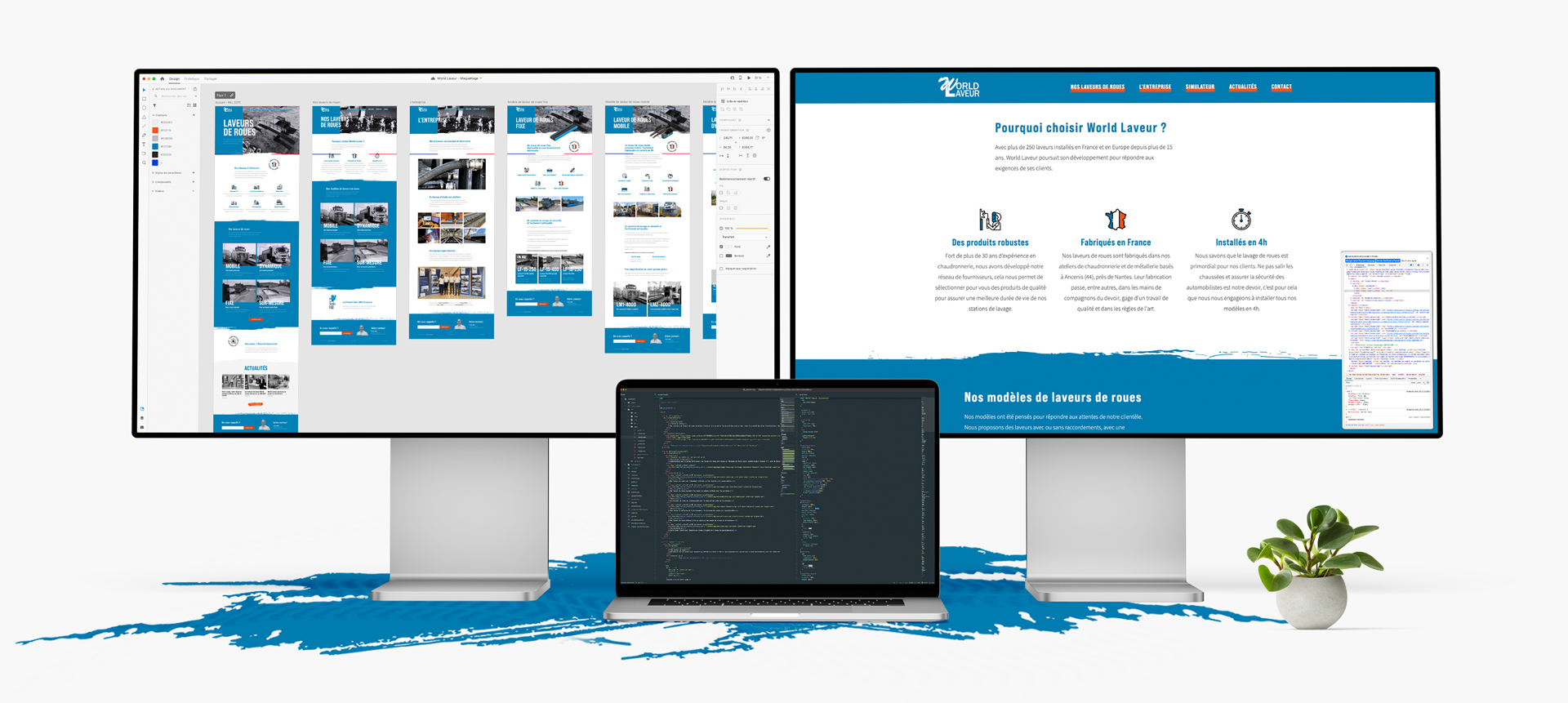 Mockup présentation site WorldLaveur