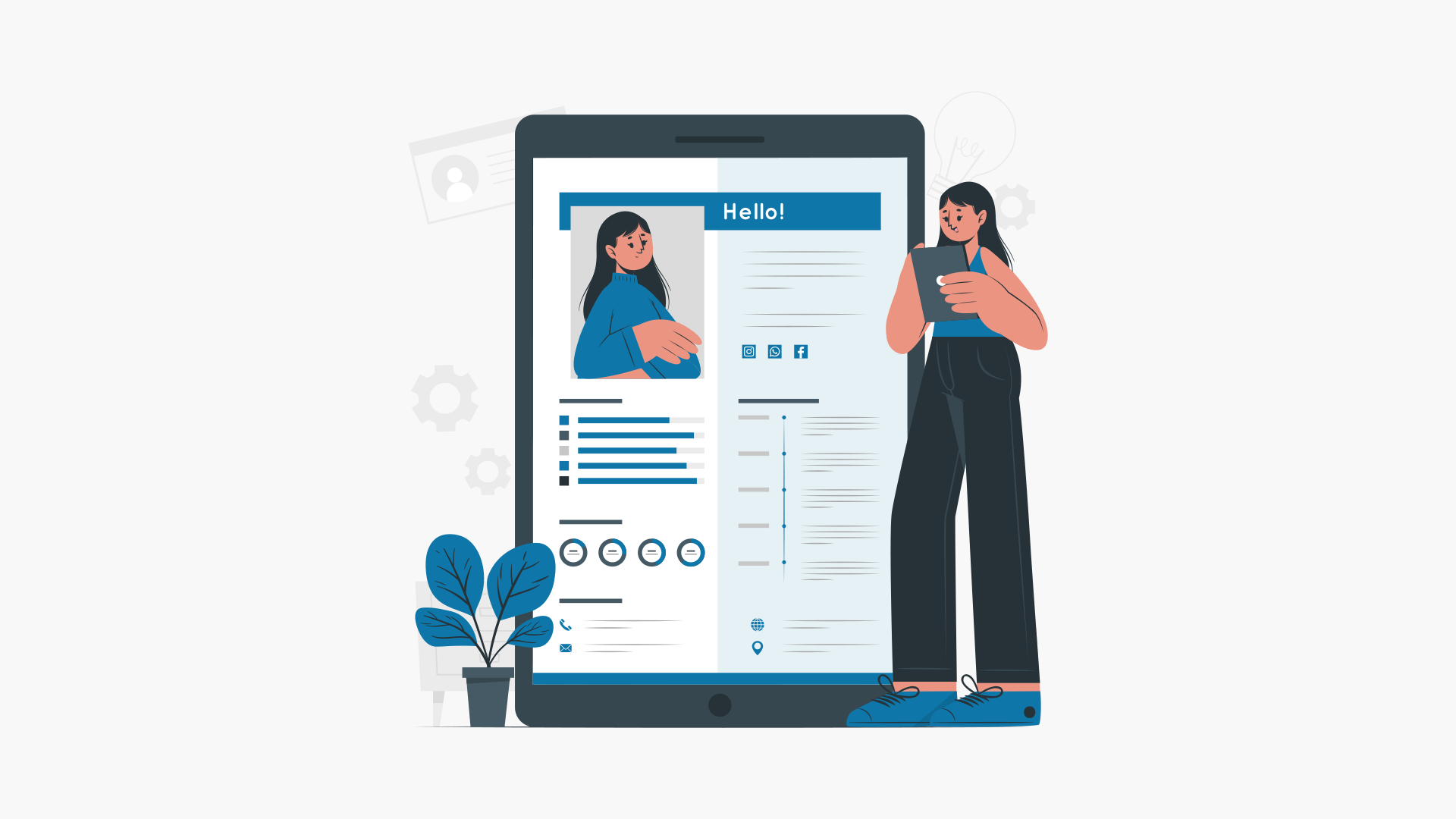 illustration d'un bon profil LinkedIn 