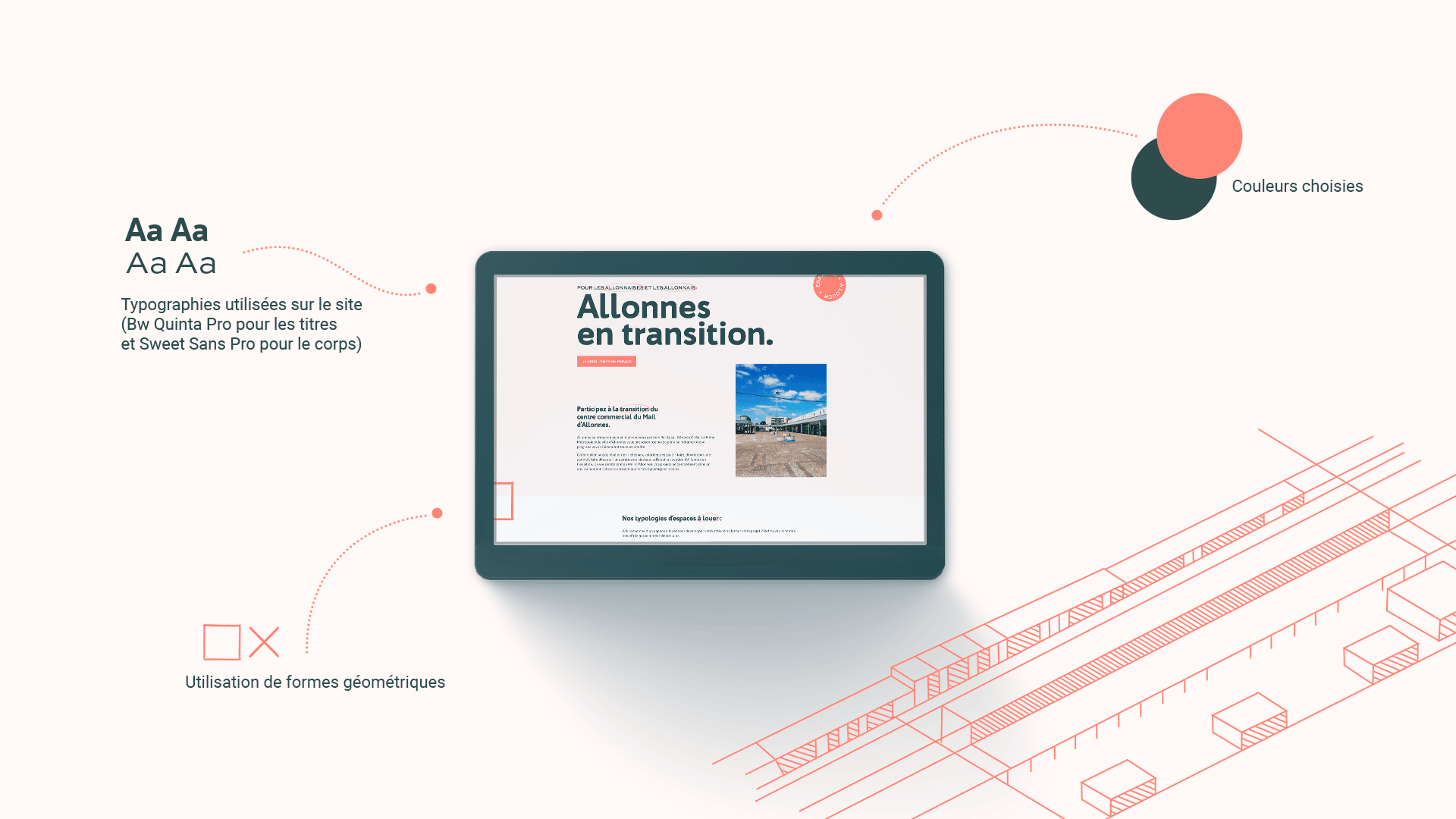 Visuel de la charte UI pour le site de la ville d'Allonnes