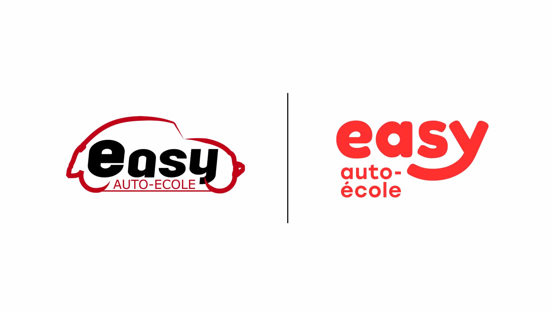 Ancien logo et nouveau logo de Easy auto-école